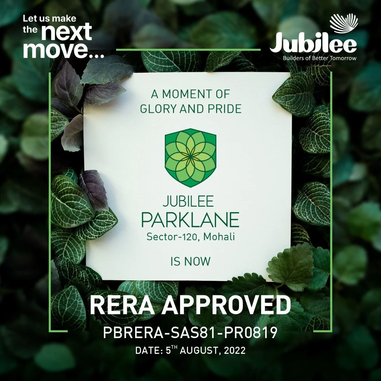 Jubilee_Parklane_RERA_ Mohali Advertisement